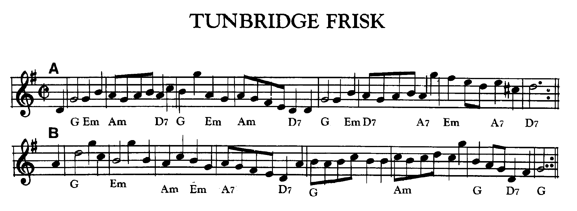 Tunbridge Frisk (music)